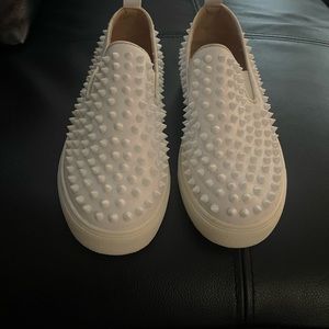 White studded sneakers.  Size 7 1/2.  Muguan brand. Never worn.